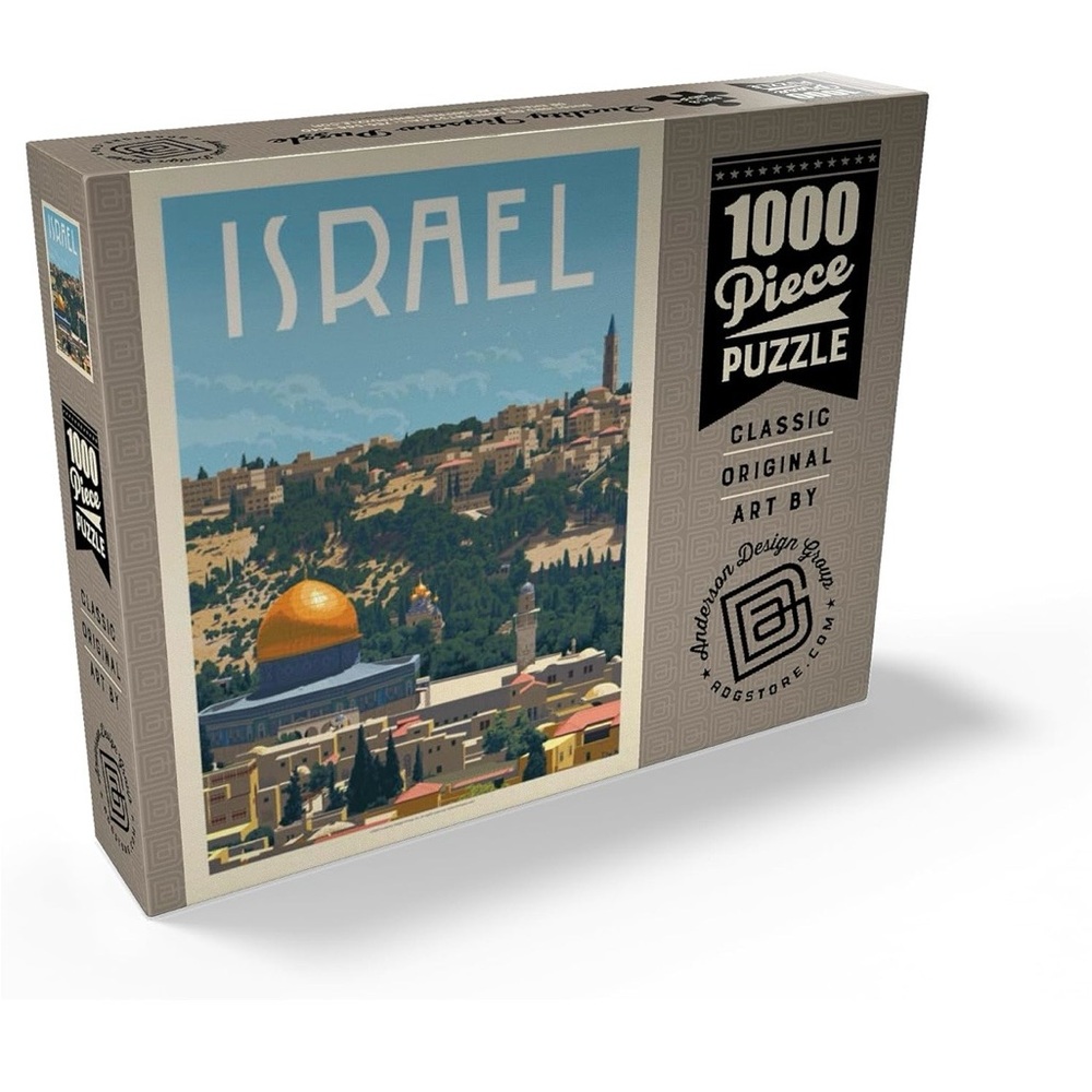 Israel 1000-Piece Jigsaw Puzzle – Vintage Travel Art Poster